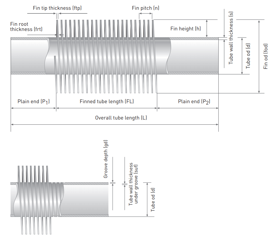 Finned Tube Drawing & Design Heat Exchanger