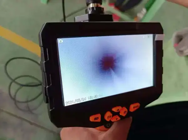 Tube Inside Inspection Using Endoscope